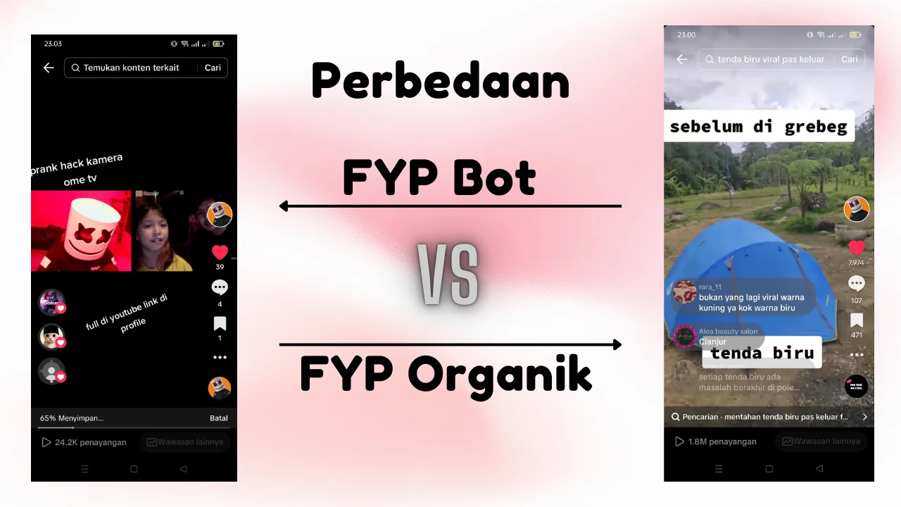Perbedaan FYP TikTok Organik Dan FYP TikTok Bot